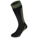 Socken wasserdicht lang oliv-schwarz
