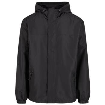 Light Windbreaker Frontzip schwarz