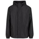 Light Windbreaker Frontzip schwarz
