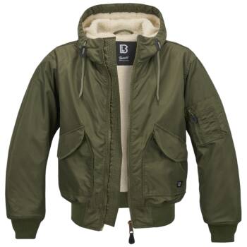 CWU Fliegerjacke mit Kapuze oliv
