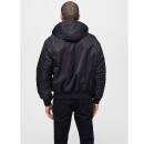 CWU Fliegerjacke mit Kapuze schwarz