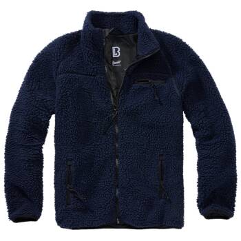 Teddyfleece Jacke navy-blau