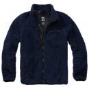 Teddyfleece Jacke navy-blau