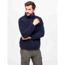 Teddyfleece Jacke navy-blau