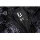 Teddyfleece Jacke schwarz-grau