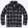 Teddyfleece Jacke schwarz-grau