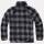 Teddyfleece Jacke schwarz-grau
