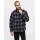 Teddyfleece Jacke schwarz-grau