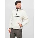 Teddyfleece Pullover mit Kapuze weiß