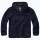 Teddyfleece Pullover mit Kapuze navy-blau