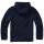 Teddyfleece Pullover mit Kapuze navy-blau