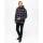 Teddyfleece Pullover mit Kapuze schwarz-grau