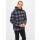 Teddyfleece Pullover mit Kapuze schwarz-grau