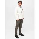Teddyfleece Worker Jacke mit Kapuze weiß