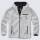 Teddyfleece Worker Jacke mit Kapuze weiß