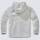 Teddyfleece Worker Jacke mit Kapuze weiß