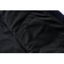 Teddyfleece Worker Jacke mit Kapuze navy-blau