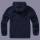 Teddyfleece Worker Jacke mit Kapuze navy-blau
