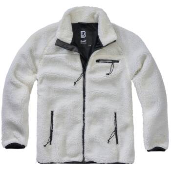 Teddyfleece Jacke weiß, 3XL