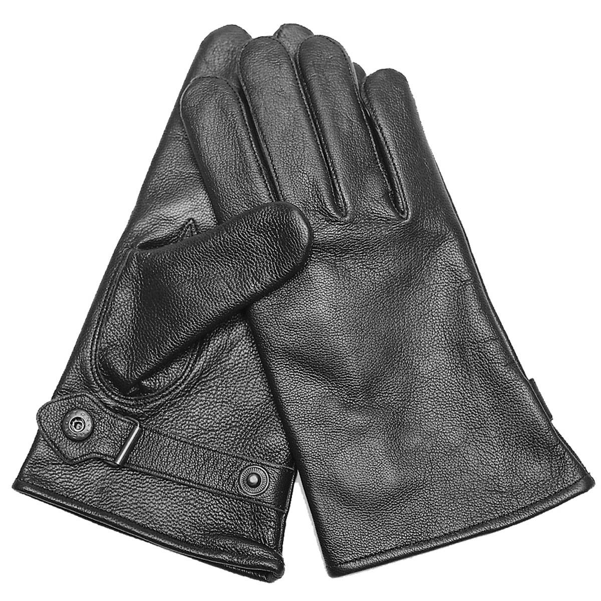 NEU Bundeswehr Echtleder Handschuhe gefüttert grau schwarz S-2XL 7-11 