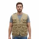 Jagd- und Anglerweste khaki