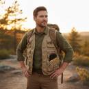 Jagd- und Anglerweste khaki