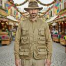 Jagd- und Anglerweste khaki