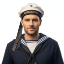 BW Marine Tellermütze weiß