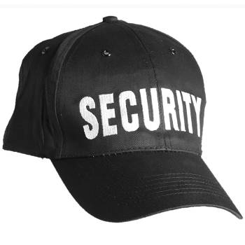 Baseball-Cap SECURITY schwarz